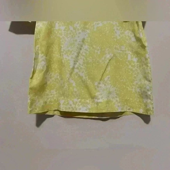 BODEN Linen Yellow & White Print Shift Dress Sz 4 Regular - Picture 5 of 10